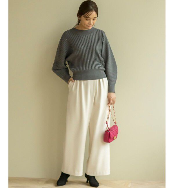 組曲「【暖かい・ストレッチ】バックウォームワイドタックパンツ」|その他|