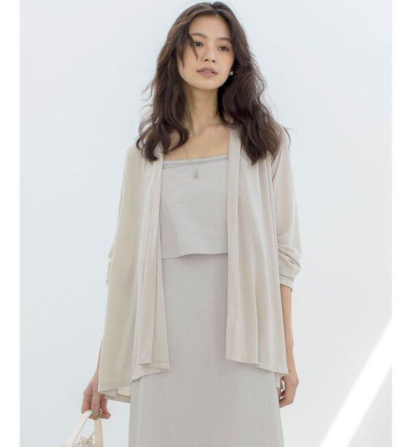 組曲「【WEB限定】ドレープジャージー カーディガン」|カーディガン|