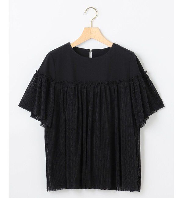 組曲「プリーツコンビ5分袖 カットソー」|Tシャツ・カットソー|