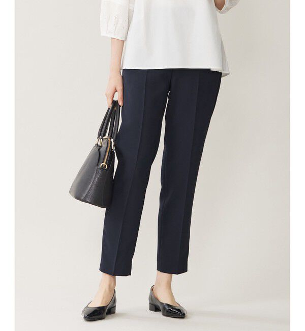 自由区「【セットアップ対応・UVカット・接触冷感・洗える】ライトストレッチテーパード パンツ」|その他|ネイビー