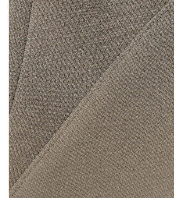 自由区「【セットアップ対応】トリアセダブルクロスノーカラー ジャケット」|ノーカラージャケット|