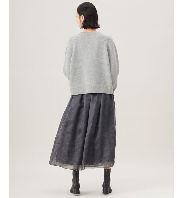 自由区「【洗える】シアーパネルエンブロイダリー スカート」|スカート|