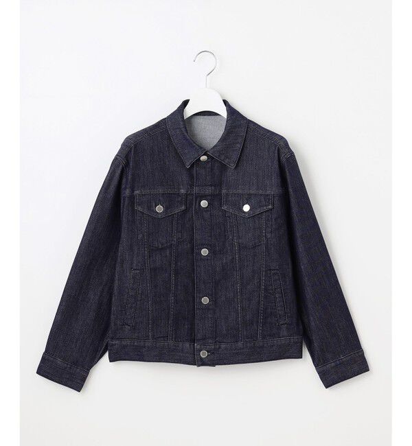 自由区「【洗える】ウスカルデニムベーシック ジャケット」|デニムジャケット|