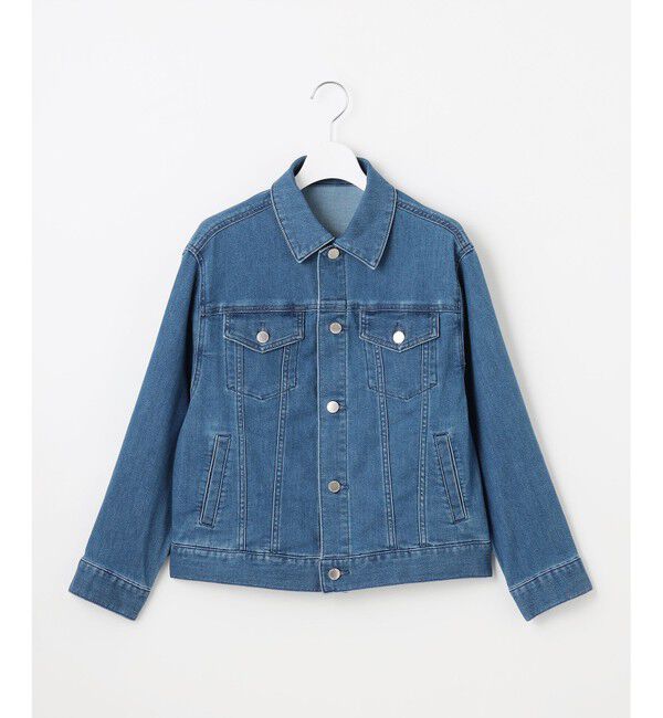 自由区「【洗える】ウスカルデニムベーシック ジャケット」|デニムジャケット|