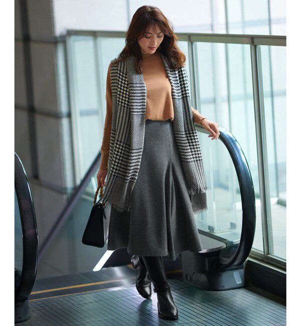 23区「シルケットウール チェック ストール」|ストール|