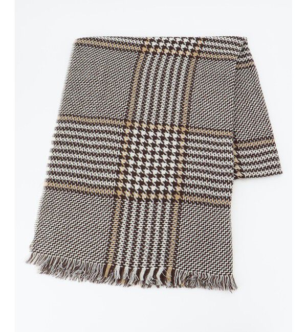 23区「シルケットウール チェック ストール」|ストール|ﾌﾞﾗｳﾝﾁ