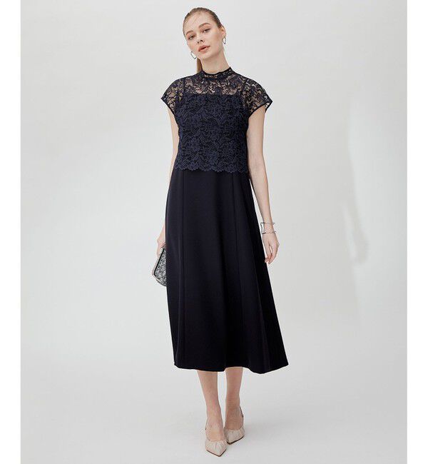 23区「【APPLAUDIR】レースコンビ ドレス」|ドレス|