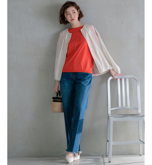 23区「【接触冷感/速乾】シアータンブラー ブルゾン」|ブルゾン・スタジャン|