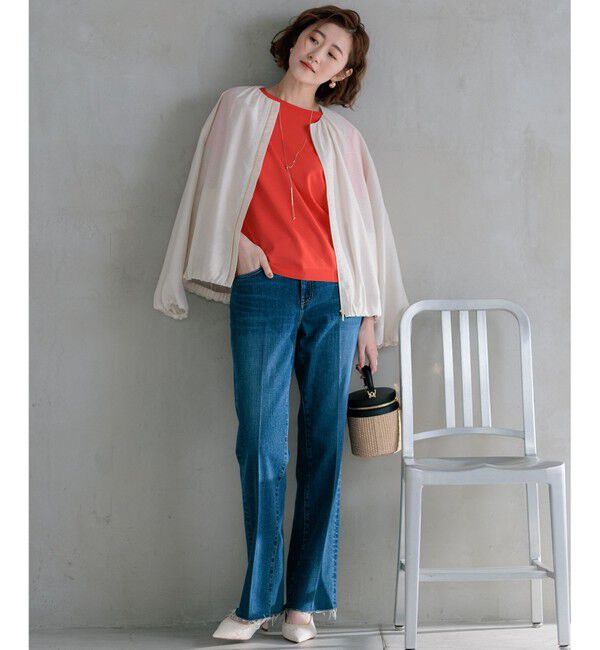 23区「【接触冷感/速乾】シアータンブラー ブルゾン」|ブルゾン・スタジャン|