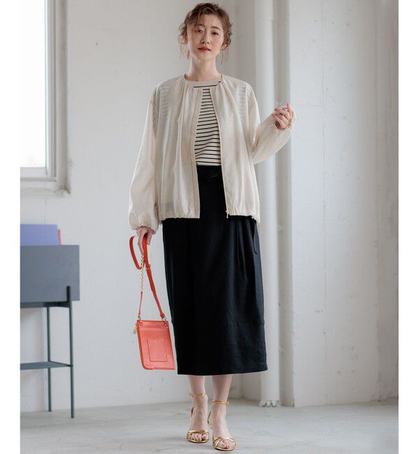 23区「【接触冷感/速乾】シアータンブラー ブルゾン」|ブルゾン・スタジャン|