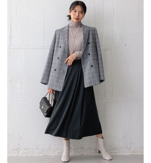 23区「【洗える】ガンクラブプレイドチェック ジャケット」|テーラードジャケット|