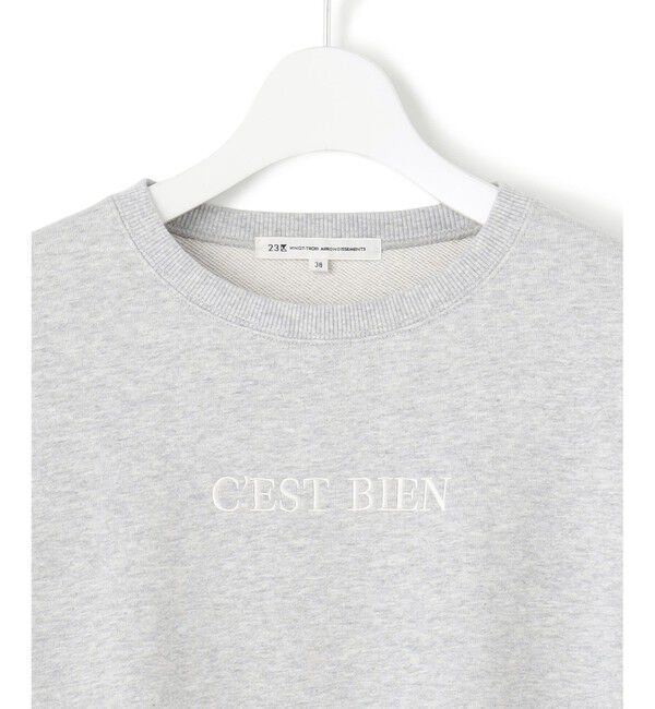 23区「【一部店舗限定/洗える】クリアコットンテリー セットアップ ロゴ スウェット」|Tシャツ・カットソー|