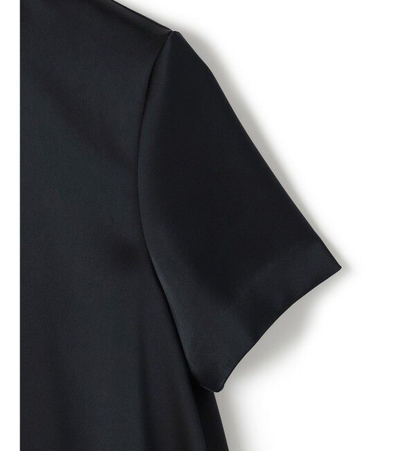 23区「【APPLAUDIR】クリアダブルサテン フリルヘム ブラウス」|シャツ・ブラウス|