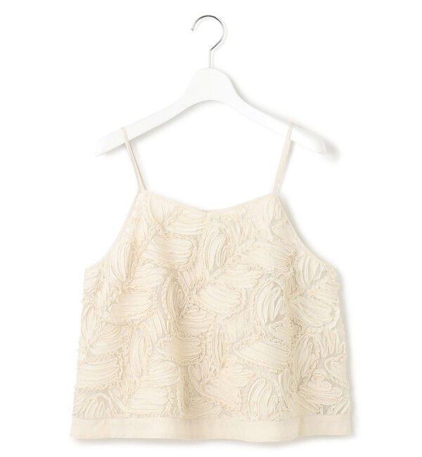 23区「【好評につき追加生産/洗える】リボンエンブロイダリー キャミソール」|シャツ・ブラウス|