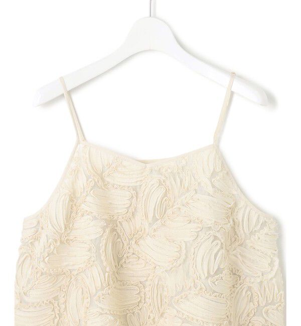 23区「【好評につき追加生産/洗える】リボンエンブロイダリー キャミソール」|シャツ・ブラウス|