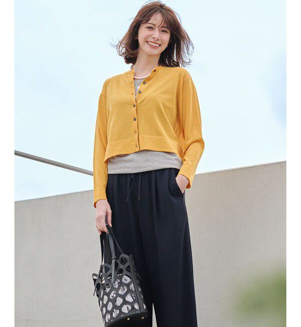 23区「【洗える】シャイニーリブ タンクトップ」|タンクトップ|