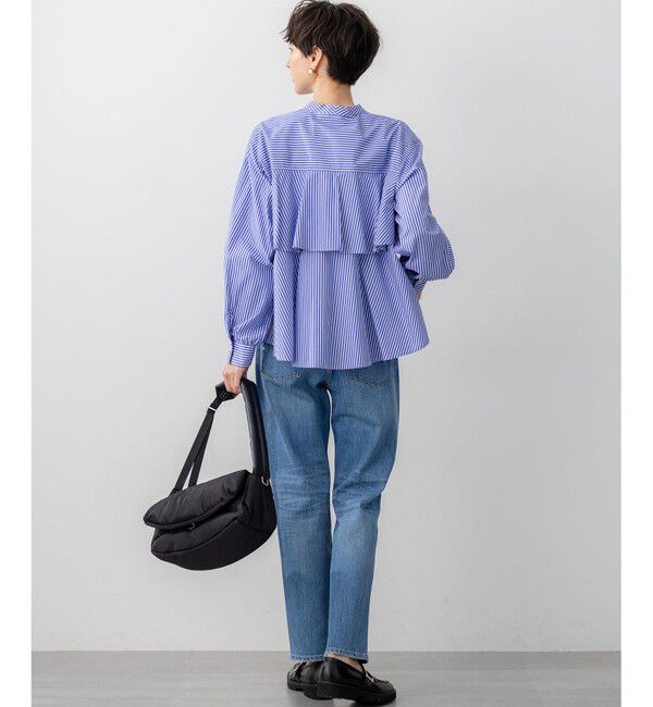 23区「【洗える】CANCLINI ティアードフリル ブラウス」|シャツ・ブラウス|