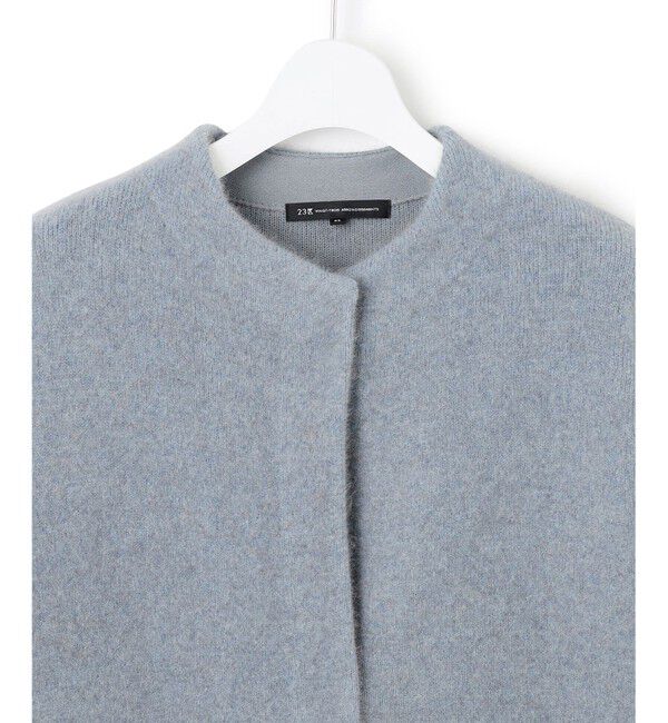 23区「【見上愛さん着用】ラクーンブレンドダブルフェイス ニット アウター」|カーディガン|