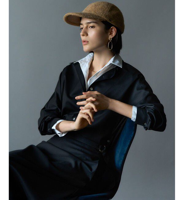 23区「【VERY10月号掲載】メリノウールサテン スカート」|スカート|