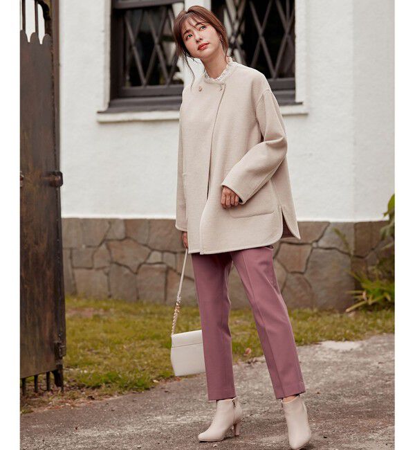 any SiS「【保温性あり/洗える】サーモ 2WAYストレッチ テーパード パンツ」|その他|