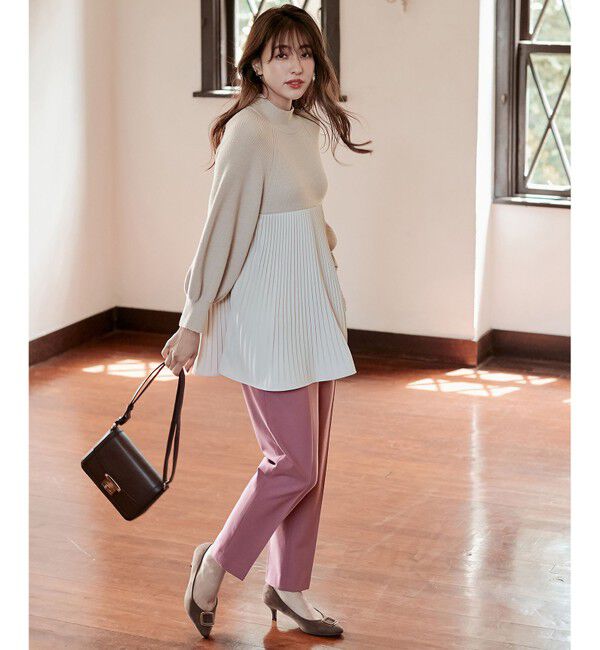 any SiS「【保温性あり/洗える】サーモ 2WAYストレッチ テーパード パンツ」|その他|