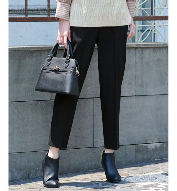 any SiS「【保温性あり/洗える】サーモ 2WAYストレッチ テーパード パンツ」|その他|ネイビー