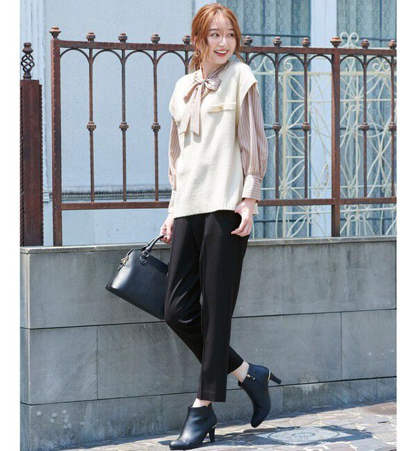 any SiS「【保温性あり/洗える】サーモ 2WAYストレッチ テーパード パンツ」|その他|