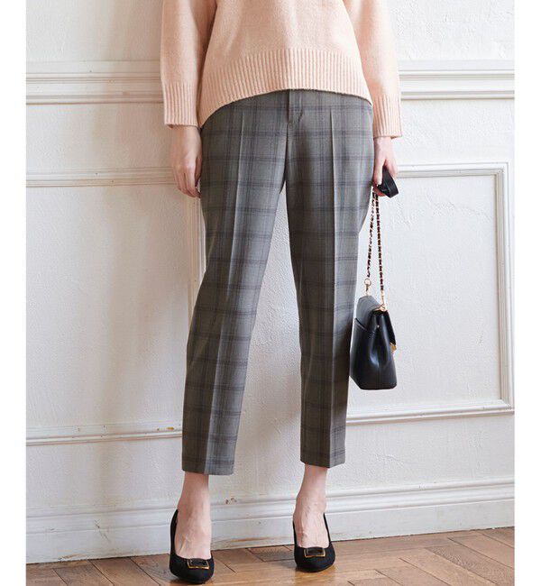 any SiS「【保温性あり/洗える】サーモ 2WAYストレッチ テーパード パンツ」|その他|グレーベース