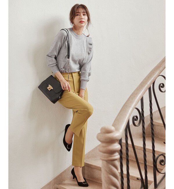 any SiS「【保温性あり/洗える】サーモ 2WAYストレッチ テーパード パンツ」|その他|