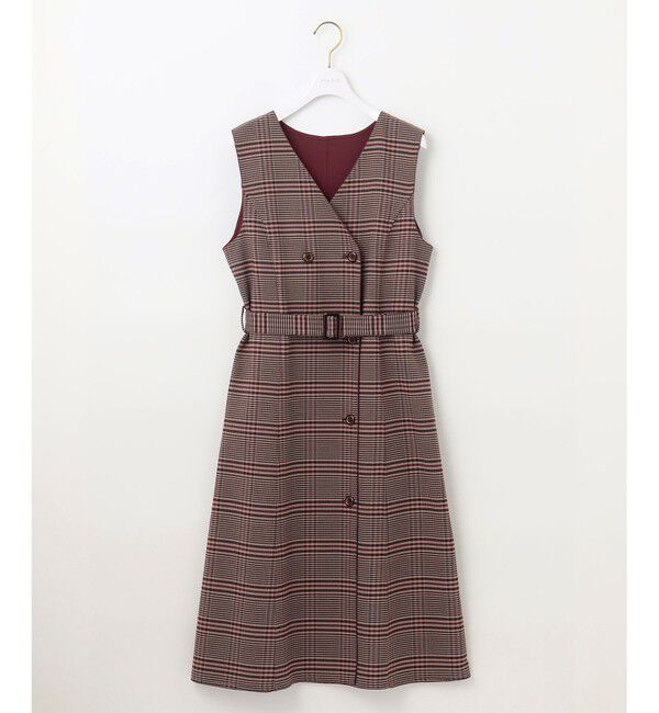 any SiS「【美人百花10月号掲載】リバーシブルチェックラップ ワンピース」|ワンピース|