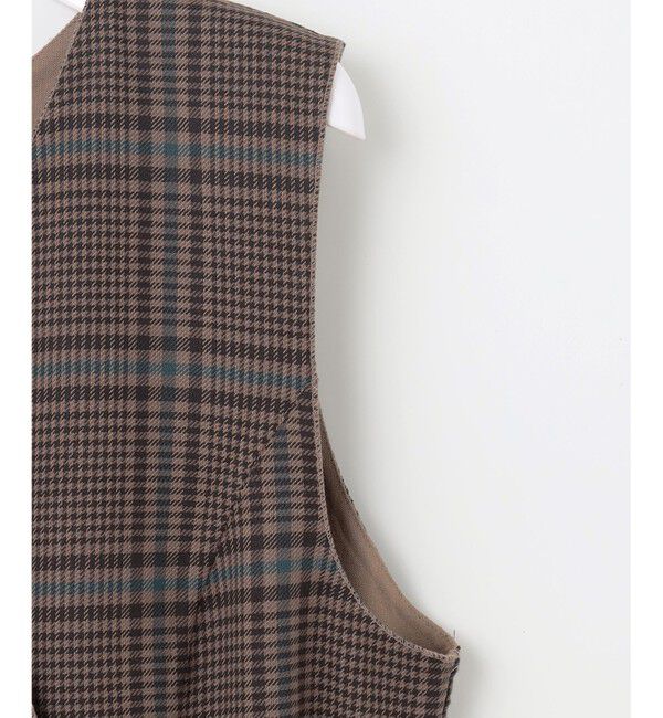 any SiS「【美人百花10月号掲載】リバーシブルチェックラップ ワンピース」|ワンピース|