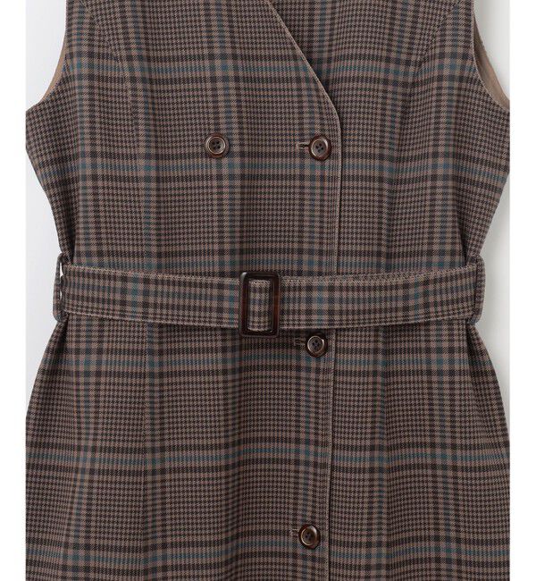 any SiS「【美人百花10月号掲載】リバーシブルチェックラップ ワンピース」|ワンピース|