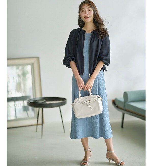 ANY SIS「【接触冷感】シアー ブルゾン」|ブルゾン・スタジャン|