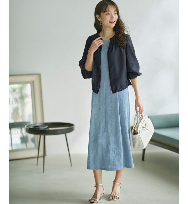 ANY SIS「【接触冷感】シアー ブルゾン」|ブルゾン・スタジャン|