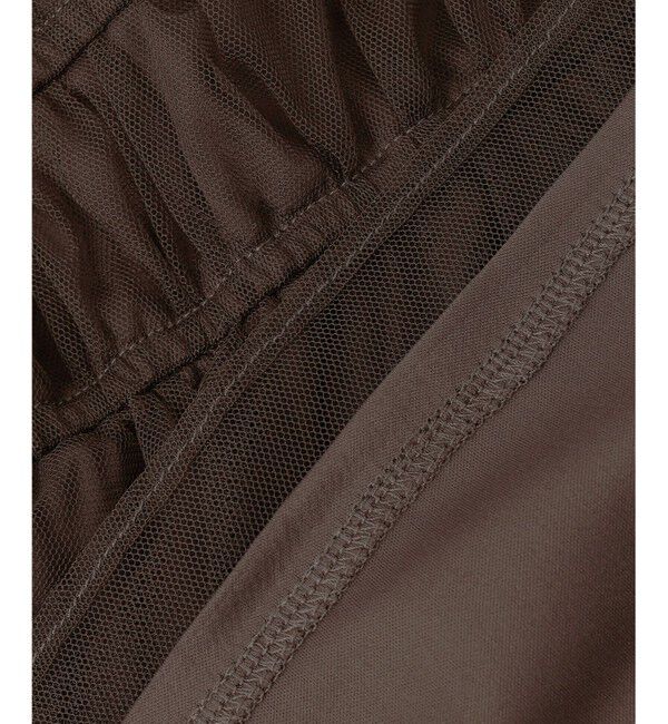 ANY SIS「【洗える】チュールペプラム ブラウス」|シャツ・ブラウス|