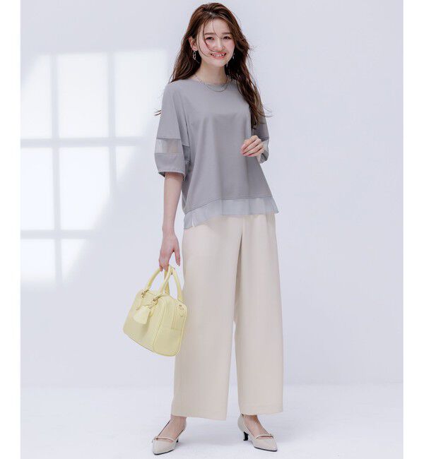 ANY SIS「【撥水・接触冷感・UVカット】コンフォートイージー ワイドパンツ」|その他|