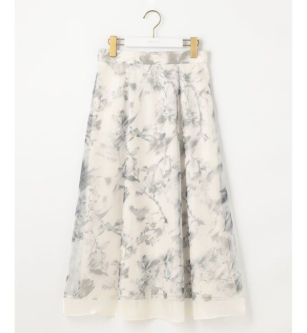 ANY SIS「【WEB・一部店舗限定】ハッチングフラワープリント スカート」|スカート|