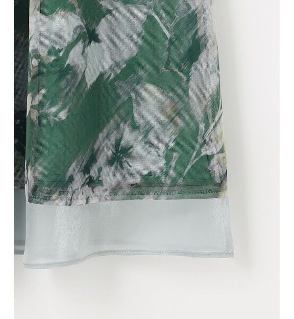 ANY SIS「【WEB・一部店舗限定】ハッチングフラワープリント スカート」|スカート|