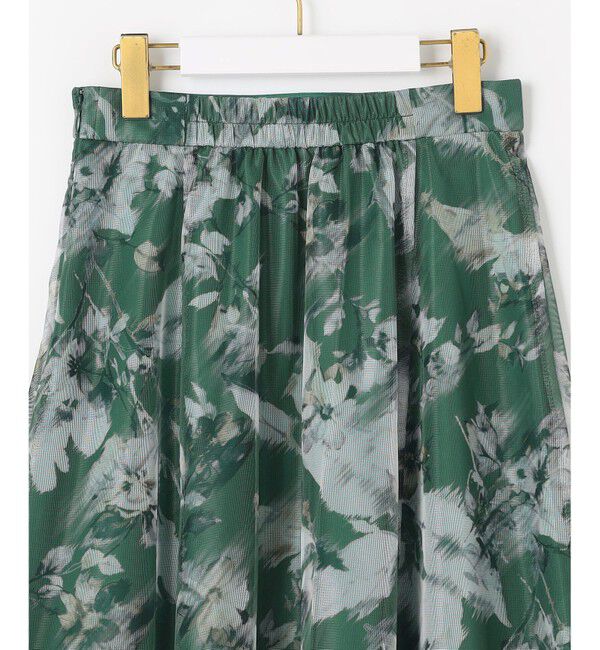 ANY SIS「【WEB・一部店舗限定】ハッチングフラワープリント スカート」|スカート|