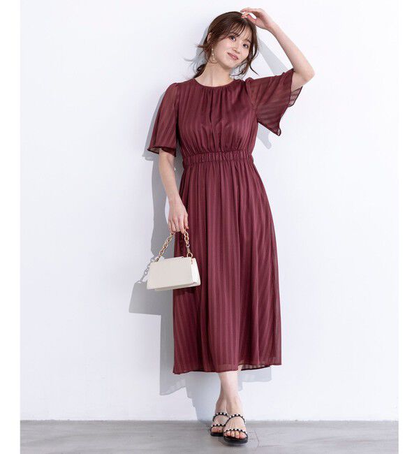 ANY SIS「【洗える】シアーパターン ワンピース」|ワンピース|