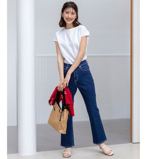 ANY SIS「【洗える】ビジュー付き カットソー」|Tシャツ・カットソー|