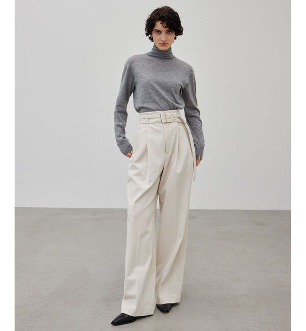 BEIGE,「【洗える】PASTEUR / ウエストベルト付きコーデュロイパンツ」|その他|