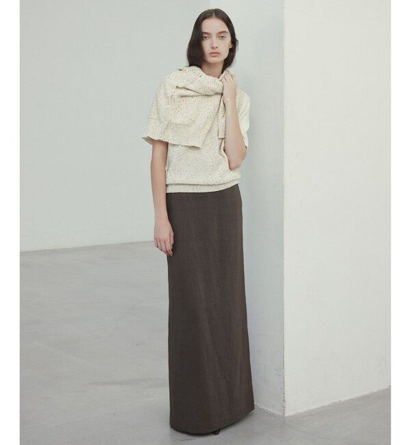 BEIGE,「【Oggi 5月号掲載】CRINUM / Iラインリネンマキシスカート」|スカート|