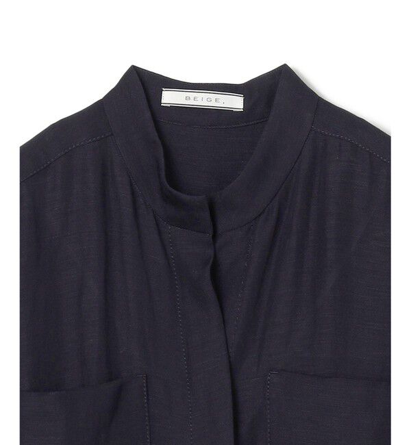 BEIGE,「【洗える】BERNARD / リネンノースリーブオールインワン」|オールインワン|