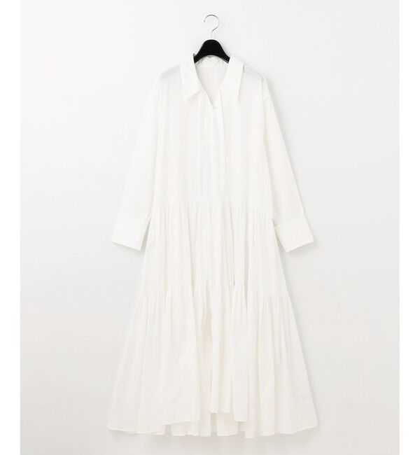  「ティアード切替シャツワンピース」|ワンピース|