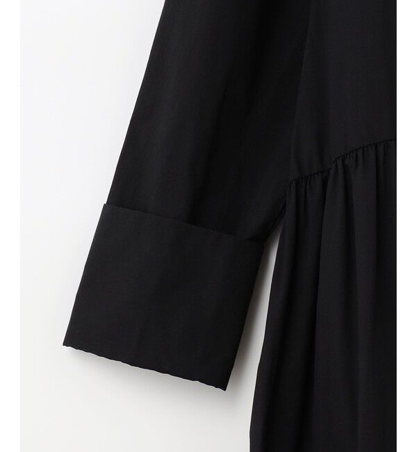  「ティアード切替シャツワンピース」|ワンピース|