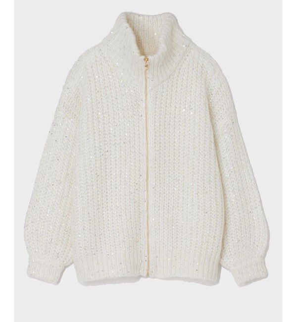 Grace Class「スパンコールニットブルゾン」|ブルゾン・スタジャン|