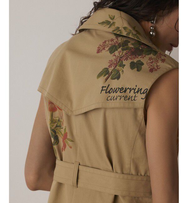 Diagram「プリントトレンチワンピース」|ワンピース|