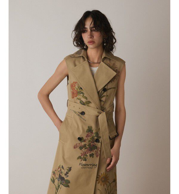 Diagram「プリントトレンチワンピース」|ワンピース|