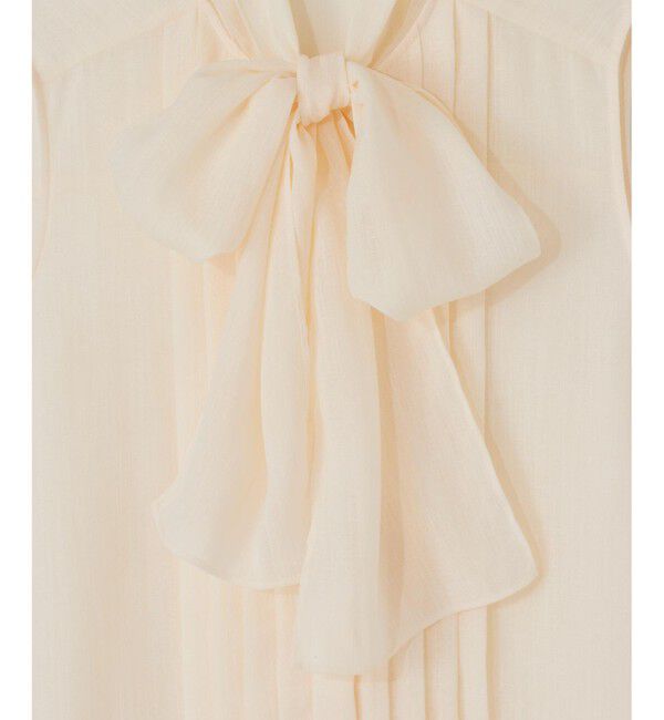 Grace Class「リネンライクボウタイノースリーブ」|シャツ・ブラウス|